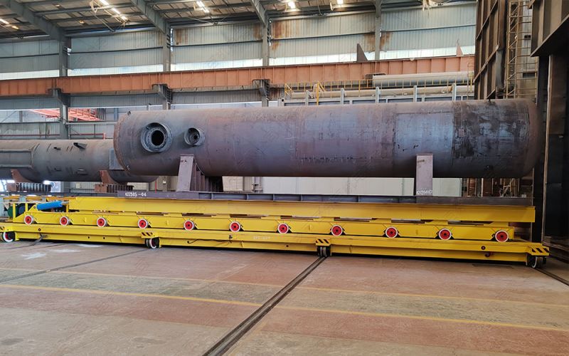 大型罐體噴涂配套擺渡式軌道轉(zhuǎn)運(yùn)車(chē)