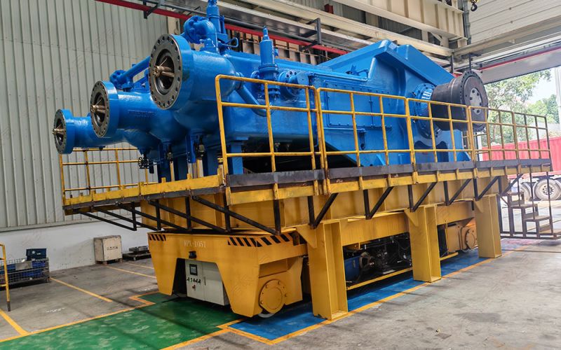 超大型工件噴涂作業(yè)為什么大多選用地軌平板車作為轉(zhuǎn)運工具